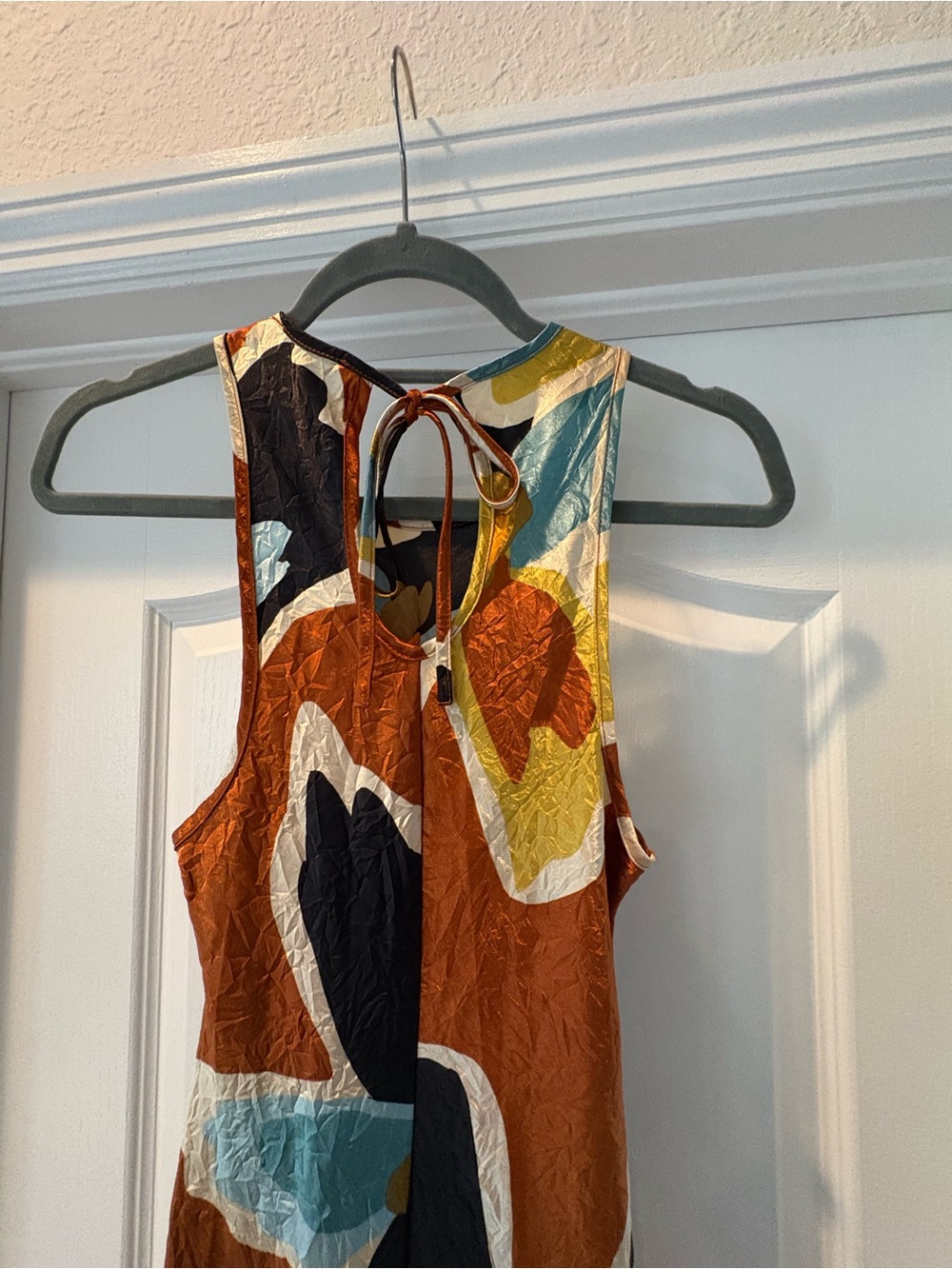 House of Harlow 1960 Rust Multi Abstract Maxi Dress - Picture 5 of 6